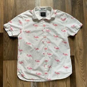 Mens Flamingo Print Shirt